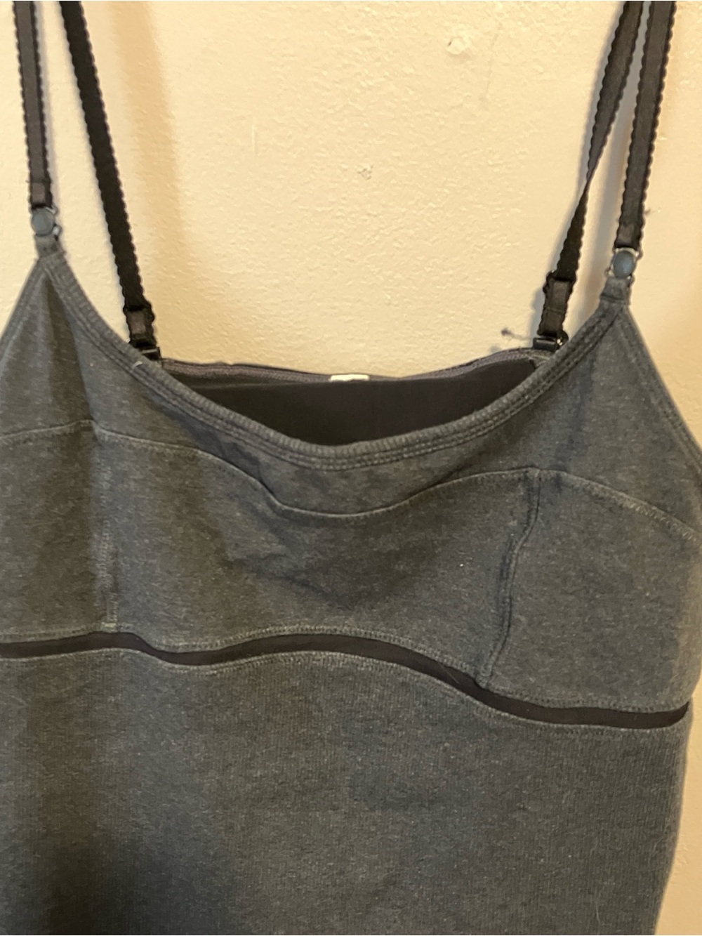 lululemon athletica Charcoal Gray Adjustable-Strap Tank Top